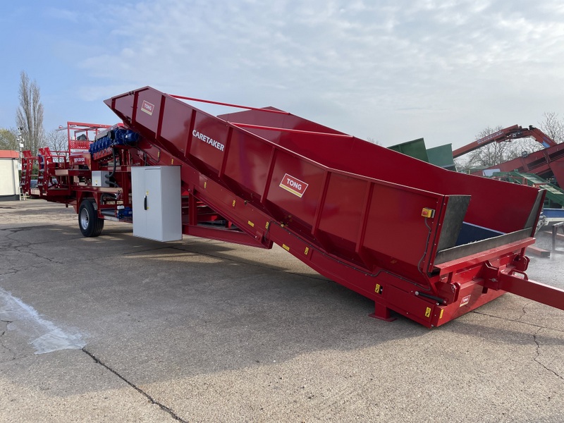 Tong potato grader